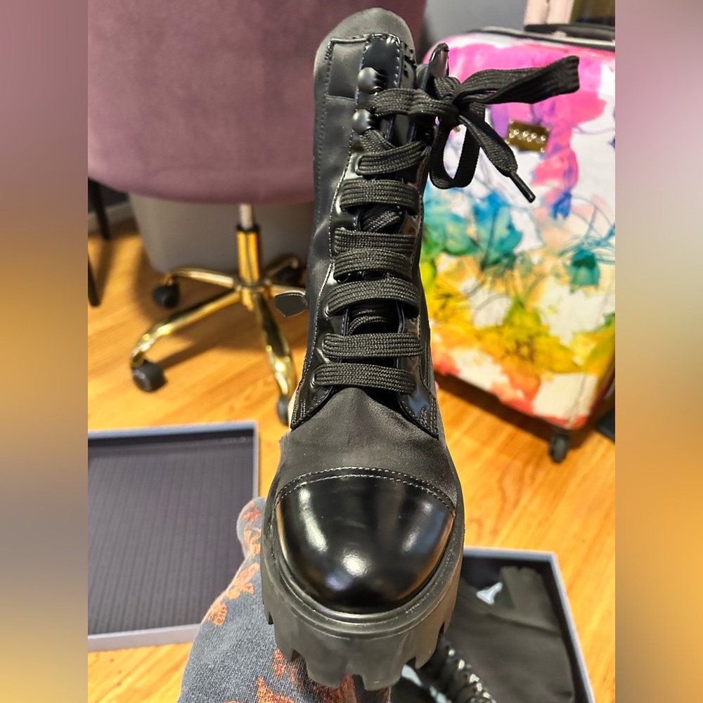 Prada Re-Nylon Combat Boots - Picture 7 of 15